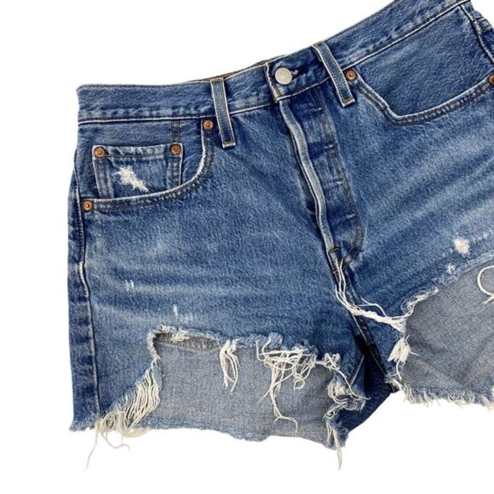 Levi's Distressed Denim Shorts